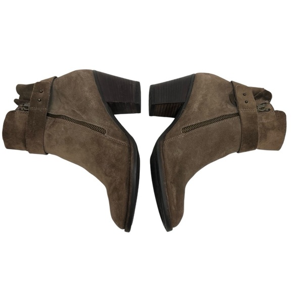 Paul Green Sheridan Brown Nubuck Suede Handcrafted Casual Heeled Boots Women 6.5 - Picture 10 of 16